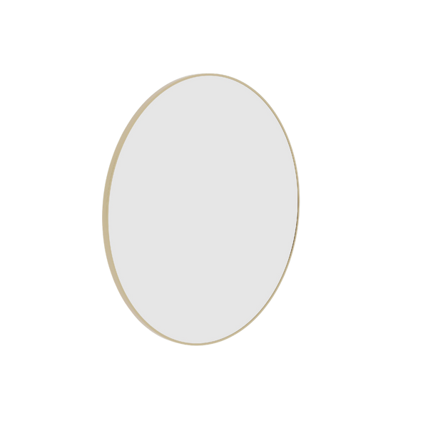 Thermogroup Ablaze Georgia Round Framed Mirror 900mm Gold with Demister