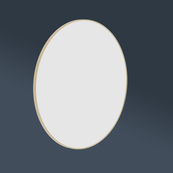 Thermogroup Ablaze Georgia Round Framed Mirror 900mm Gold