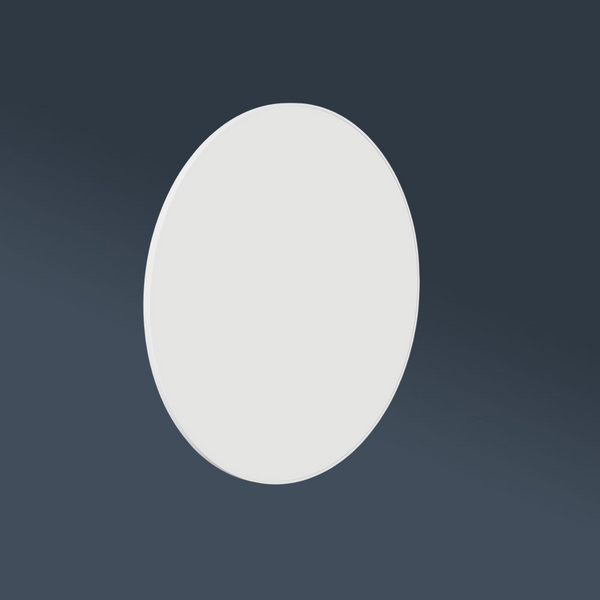 Thermogroup Ablaze Georgia Round Framed Mirror 900mm White with Demister