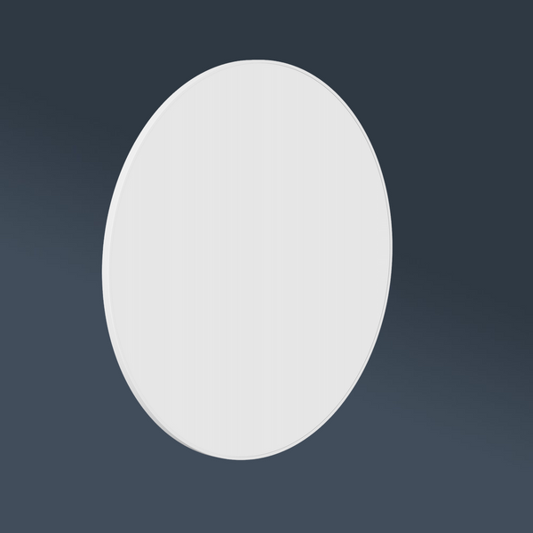 Thermogroup Ablaze Georgia Round Framed Mirror 900mm White