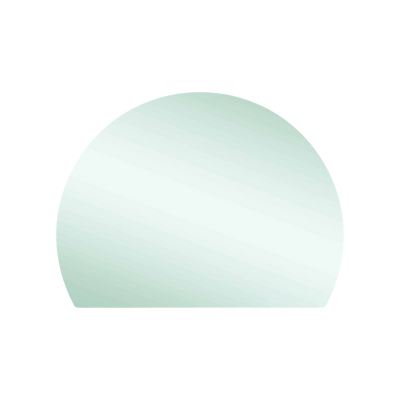 Thermogroup Ablaze Hamilton D Shaped Polished Edge Mirror 1200x900mm with Demister