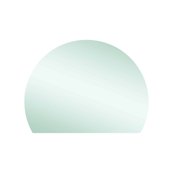 Thermogroup Ablaze Hamilton D Shaped Polished Edge Mirror 1200x900mm with Demister