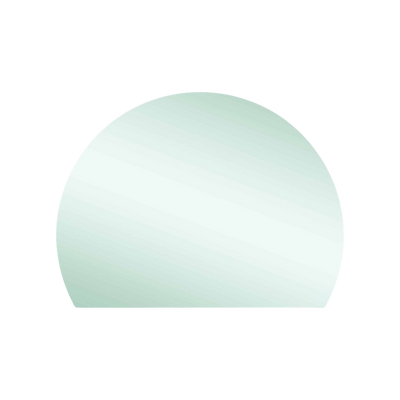 Thermogroup Ablaze Hamilton D Shaped Polished Edge Mirror 1200x900mm