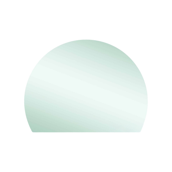 Thermogroup Ablaze Hamilton D Shaped Polished Edge Mirror 1200x900mm with Demister