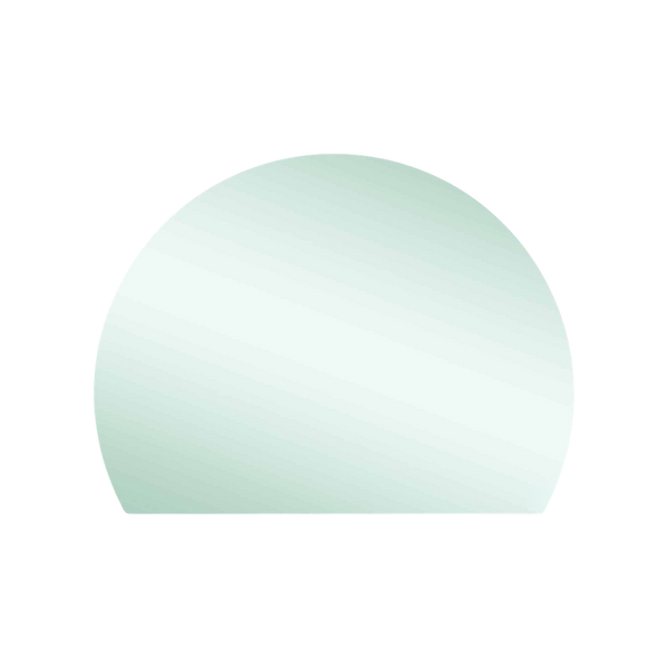 Thermogroup Ablaze Hamilton D Shaped Polished Edge Mirror 1200x900mm