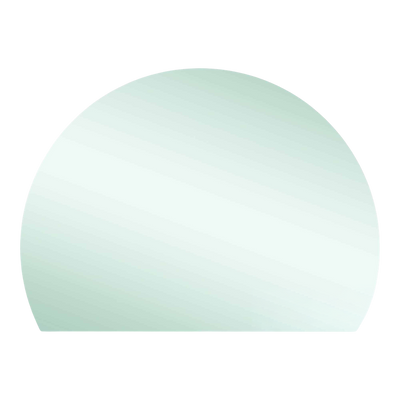 Thermogroup Ablaze Hamilton D Shaped Polished Edge Mirror 1500x1100mm with Demister