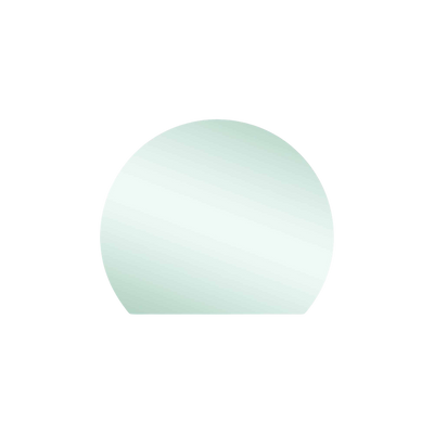 Thermogroup Ablaze Hamilton D Shaped Polished Edge Mirror 900x750mm