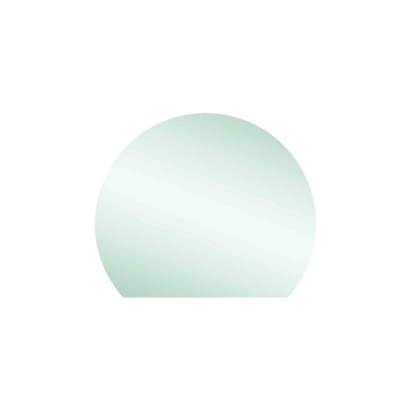 Thermogroup Ablaze Hamilton D Shaped Polished Edge Mirror 900x750mm