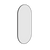 Thermogroup Ablaze Havana Pill Framed Mirror 500x1000mm Black with Mirror Demister