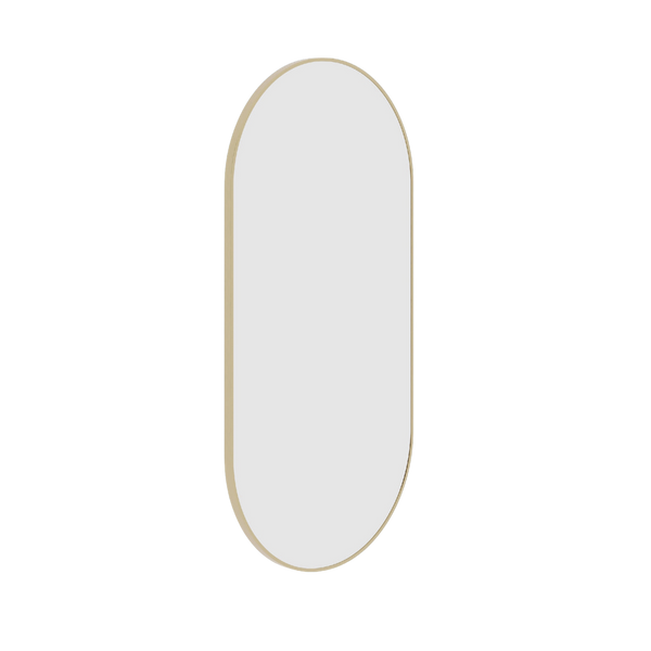 Thermogroup Ablaze Havana Pill Framed Mirror 500x1000mm Gold with Mirror Demister
