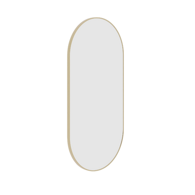 Thermogroup Ablaze Havana Pill Framed Mirror 500x1000mm Gold with Mirror Demister