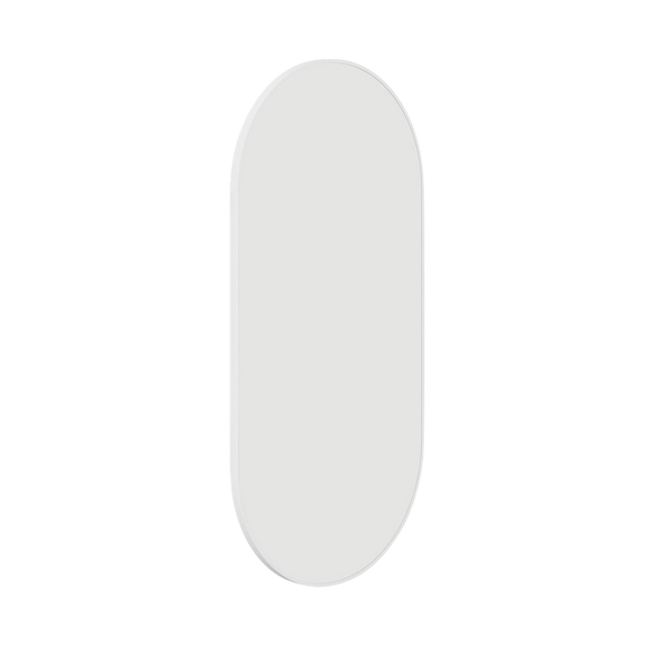 Thermogroup Ablaze Havana Pill Framed Mirror 500x1000mm White with Mirror Demister