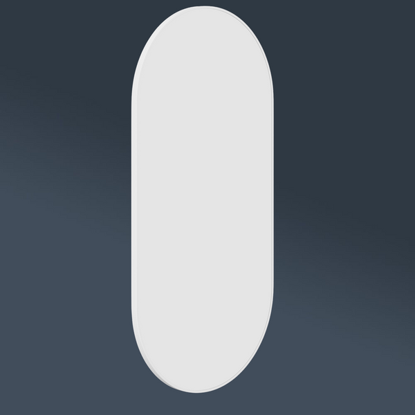 Thermogroup Ablaze Havana Pill Framed Mirror 500x1000mm White