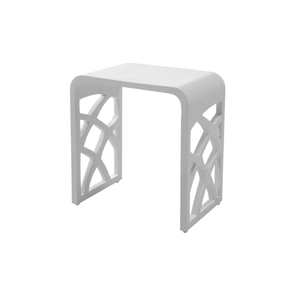 Thermogroup Ivy Solid Surface Shower Stool White
