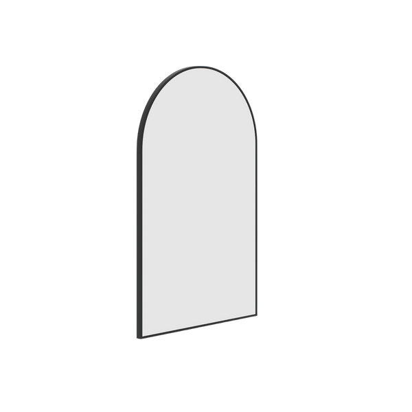 Thermogroup Ablaze Juno Arch Framed Mirror 500x800mm Black with Mirror Demister