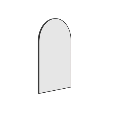 Thermogroup Ablaze Juno Arch Framed Mirror 500x800mm Black with Mirror Demister