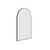 Thermogroup Ablaze Juno Arch Framed Mirror 500x800mm Black with Mirror Demister