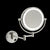 Thermogroup Ablaze 1 & 5x Magnification Wall Mounted Shaving Mirror 200mm Chrome with Concealed Wiring