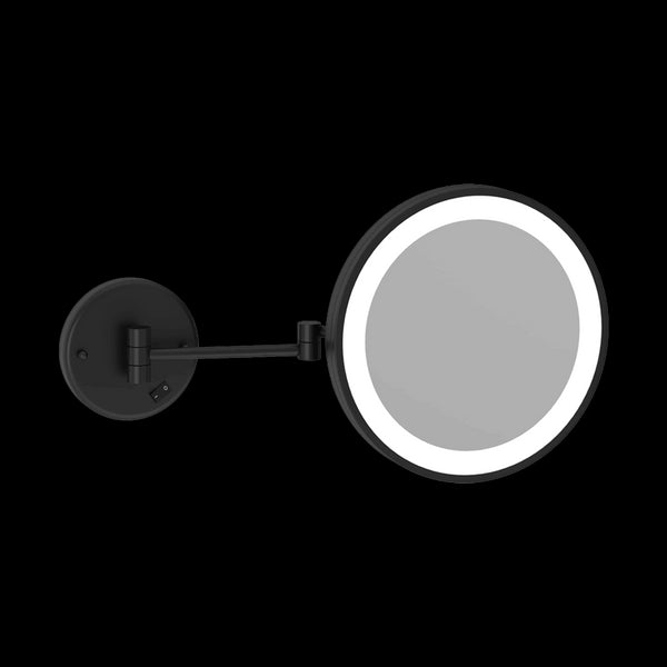 Thermogroup Ablaze 3x Magnification Wall Mounted Shaving Mirror 250mm Round Black