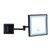 Thermogroup Ablaze 3x Magnification Wall Mounted Shaving Mirror 200mm Square Black