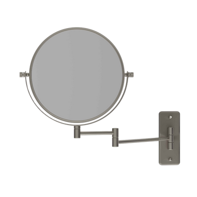 Thermogroup Ablaze 1 & 5x Magnification Wall Mounted Shaving Mirror 200mm Brushed Nickel