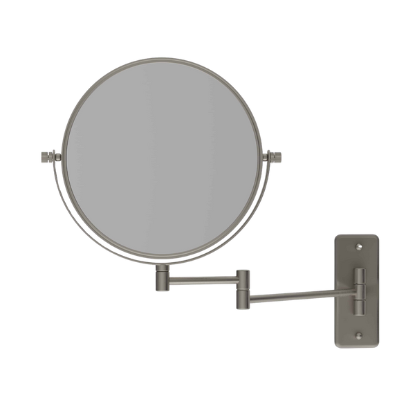 Thermogroup Ablaze 1 & 5x Magnification Wall Mounted Shaving Mirror 200mm Brushed Nickel