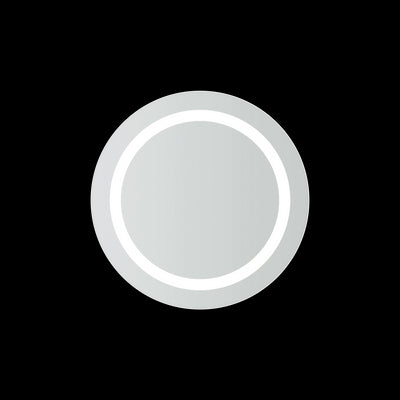 Thermogroup Ablaze Backlit  Round Mirror with Border Warm Light 610mm 18 Watts
