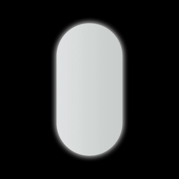 Thermogroup Ablaze Backlit Pill Shape Mirror with Cool Light 500x1000x45mm 61Watts