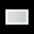 Thermogroup Ablaze Backlit Rectangular Mirror with Border Cool 750x900x45mm 62Watts