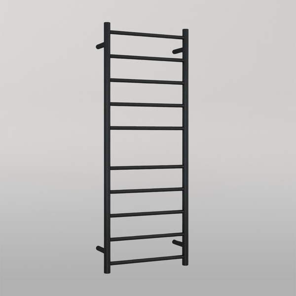 Thermogroup Round Ladder Heated Towel Rail 450mm Matte Black