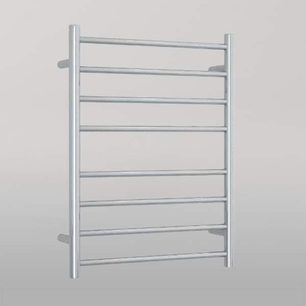 Thermogroup Straight Round Ladder Heated Towel Rail 530mm Polished Stainless Steel SR23M