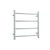Thermogroup 12Volt Round Ladder Heated Towel Rail 550mm Polished Stainless Steel