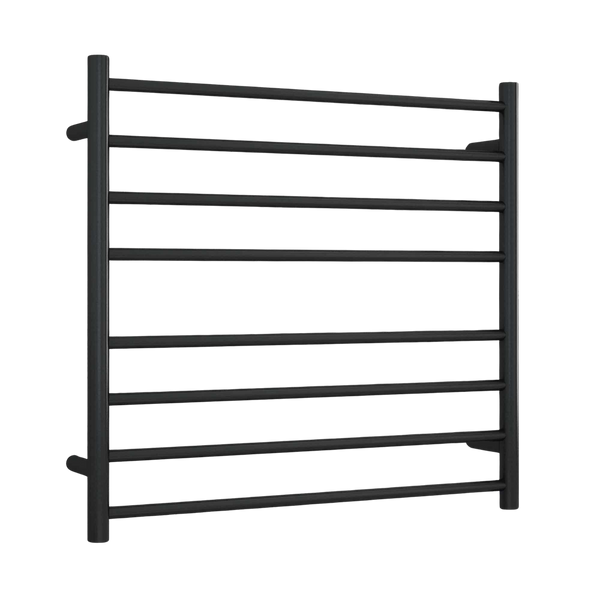 Thermogroup Round Ladder Heated Towel Rail 750mm Matte Black