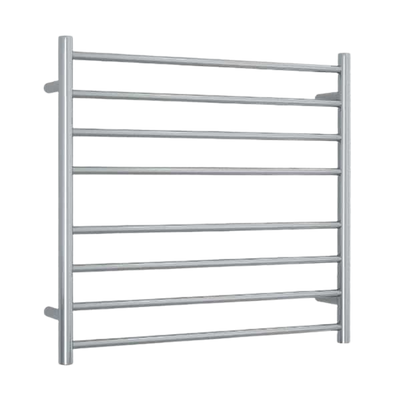 Thermogroup Straight Round Ladder Heated Towel Rail 750mm Polished Stainless Steel