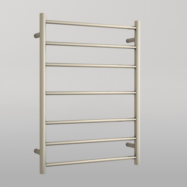 Thermogroup Round Ladder Heated Towel Rail Brushed Nickel