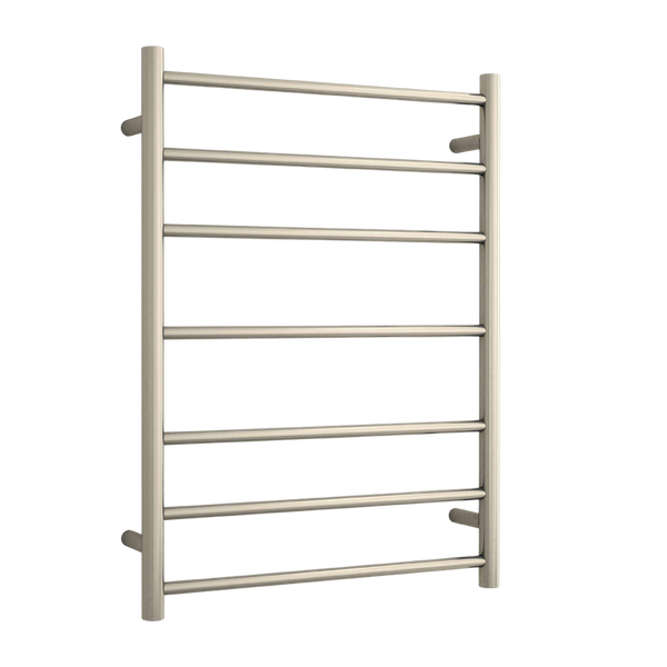 Thermogroup Round Ladder Heated Towel Rail Brushed Nickel