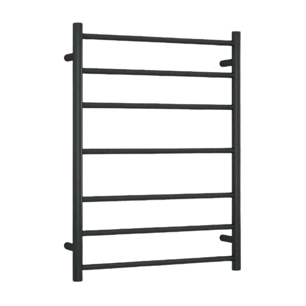 Thermogroup Round Ladder Heated Towel Rail 600mm Matte Black