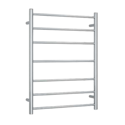 Thermogroup Straight Round Ladder Heated Towel Rail 600mm Polished Stainless Steel