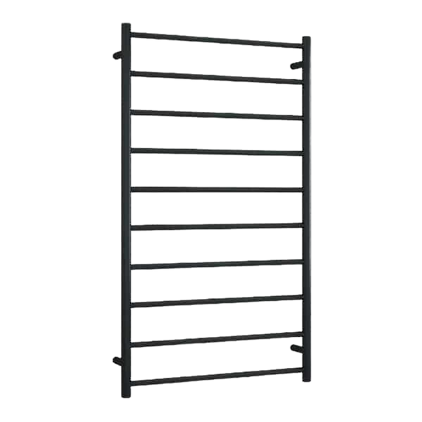 Thermogroup Straight Round Heated Ladder Rail Matte Black