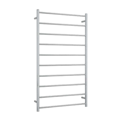 Thermogroup Straight Round Ladder Heated Towel Rail 700mm Polished Stainless Steel