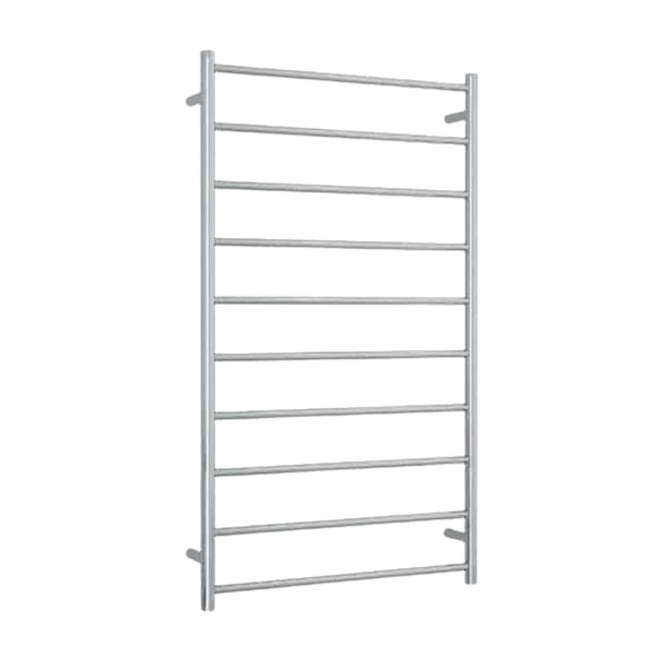 Thermogroup Straight Round Ladder Heated Towel Rail 700mm Polished Stainless Steel