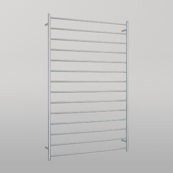 Thermogroup Straight Round Ladder Heated Towel Rail 1000mm Polished Stainless Steel