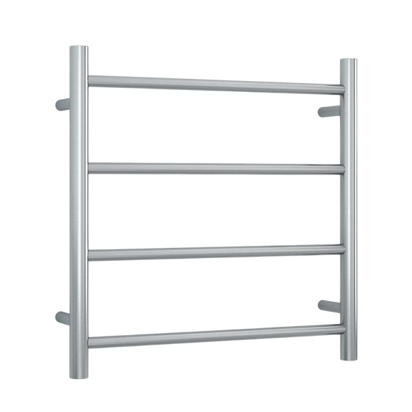 Thermogroup Brushed Straight Round Ladder Heated Towel Rail 550mm Brushed Stainless Steel