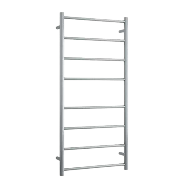 Thermogroup Brushed Straight Round Ladder Heated Towel Rail  530mm Brushed Stainless Steel