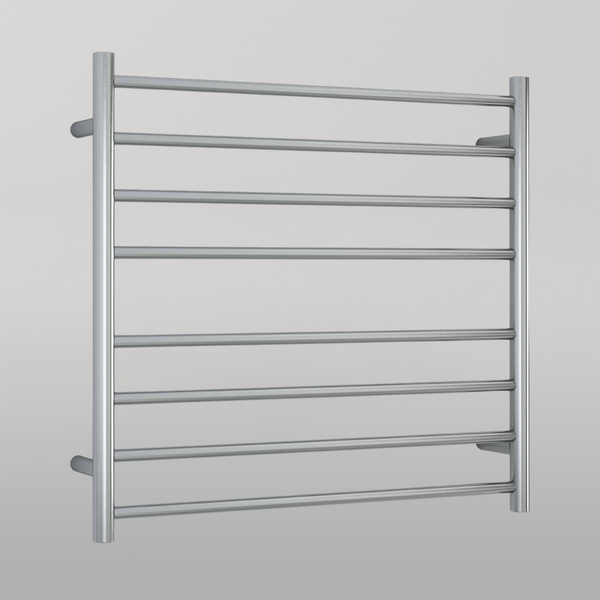 Thermogroup Brushed Round Ladder Heated Towel Rail Brushed Stainless Steel
