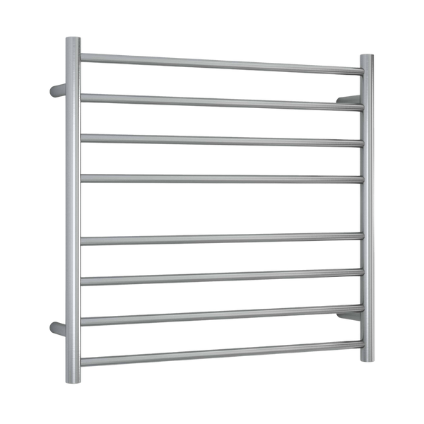 Thermogroup Brushed Round Ladder Heated Towel Rail Brushed Stainless Steel