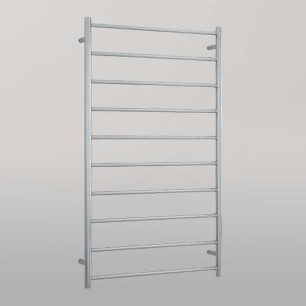 Thermogroup Brushed Straight Round Ladder Heated Towel Rail 700mm Brushed Stainless Steel