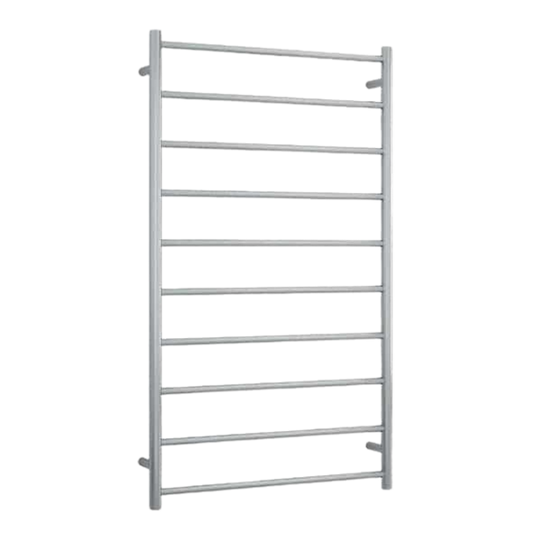 Thermogroup Brushed Straight Round Ladder Heated Towel Rail 700mm Brushed Stainless Steel