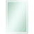Thermogroup Ablaze Sierra Rectangle Polished Edge Mirror with Sandblasted Border 1500x900mm with Hangers and Demister