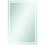 Thermogroup Ablaze Sierra Rectangle Polished Edge Mirror with Sandblasted Border 1500x900mm with Hangers